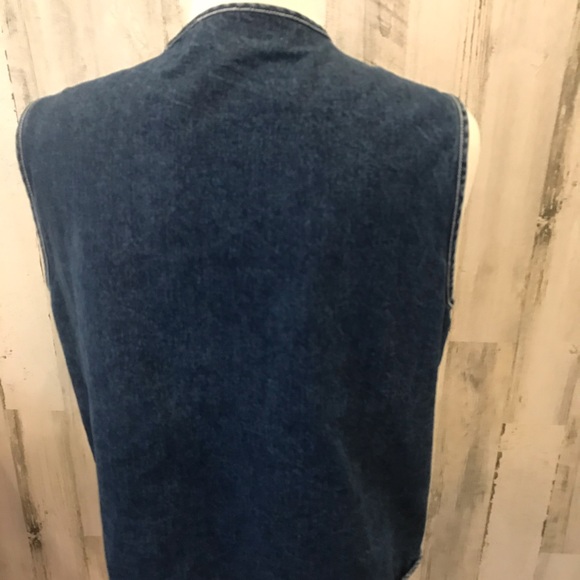 VINTAGE UGA Collegiate Collection  Denim VEST - Picture 3 of 5